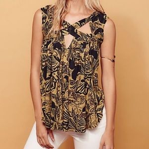 Free People Sugar Rush Criss Cross Back Tank, Medium